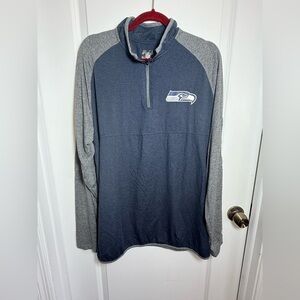 New Era Seahawks long sleeve ¼ front zip - size XL. LIGHTWEIGHT!